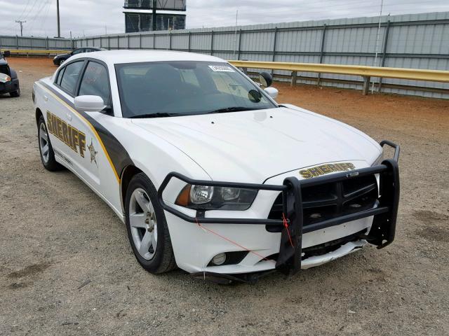2C3CDXAT4DH721088 - 2013 DODGE CHARGER PO WHITE photo 1