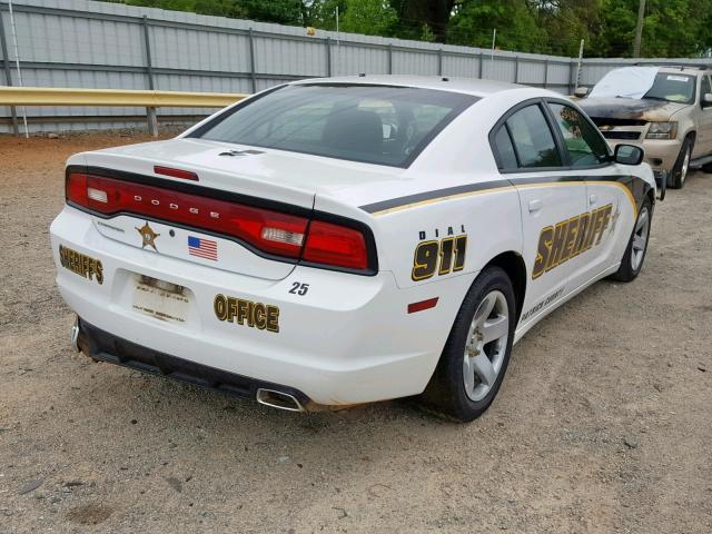 2C3CDXAT4DH721088 - 2013 DODGE CHARGER PO WHITE photo 4
