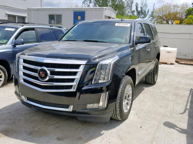 1GYS3BKJ8FR156867 - 2015 CADILLAC ESCALADE L BLACK photo 2