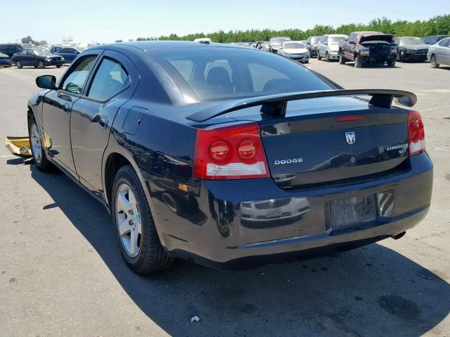 2B3KA33VX9H627295 - 2009 DODGE CHARGER SX BLACK photo 3