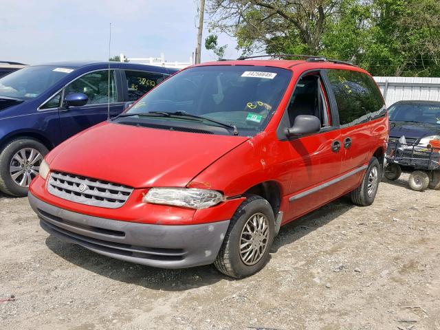 2C4GJ25G8YR897132 - 2000 CHRYSLER VOYAGER RED photo 2