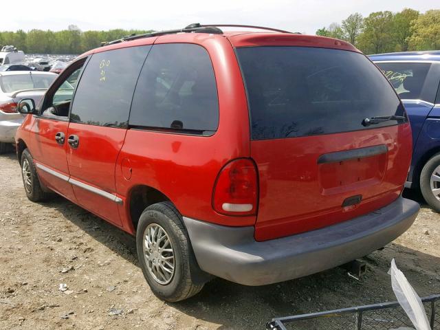 2C4GJ25G8YR897132 - 2000 CHRYSLER VOYAGER RED photo 3