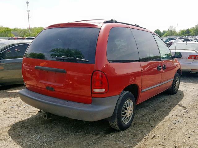 2C4GJ25G8YR897132 - 2000 CHRYSLER VOYAGER RED photo 4