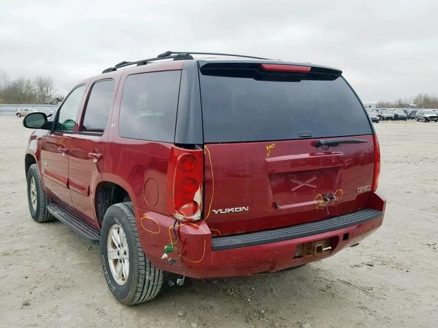 1GKFK13077J103043 - 2007 GMC YUKON RED photo 3