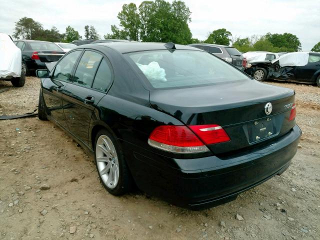 WBAHL835X6DT01602 - 2006 BMW 750 I BLACK photo 3