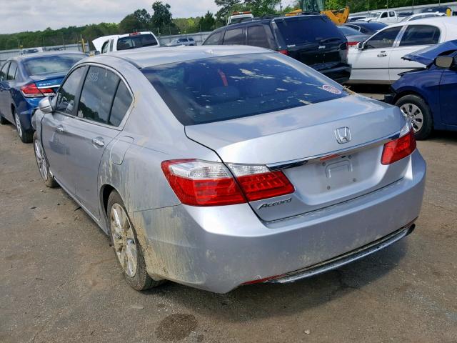 1HGCR2F82EA195498 - 2014 HONDA ACCORD EXL SILVER photo 3