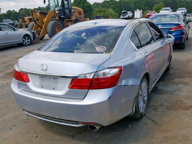 1HGCR2F82EA195498 - 2014 HONDA ACCORD EXL SILVER photo 4