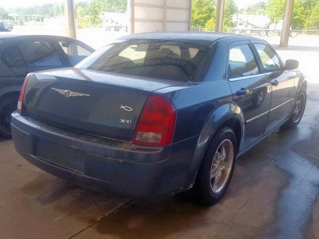 2C3KA43R87H634917 - 2007 CHRYSLER 300 BLUE photo 4