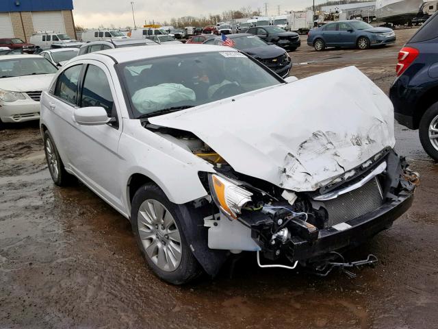 1C3CCBAG1DN728449 - 2013 CHRYSLER 200 LX WHITE photo 1