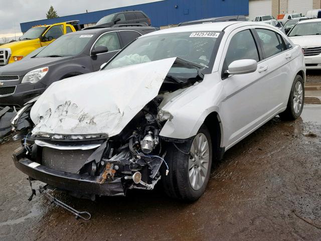 1C3CCBAG1DN728449 - 2013 CHRYSLER 200 LX WHITE photo 2