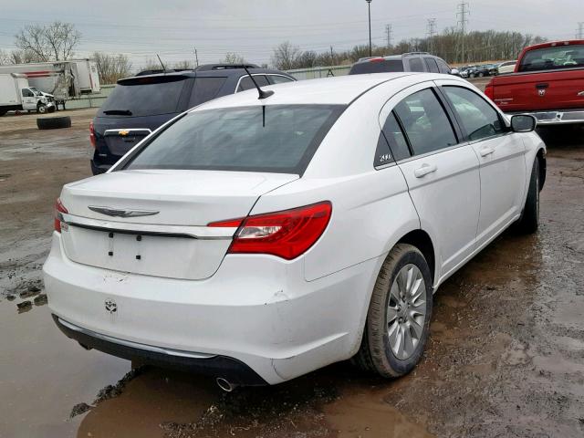 1C3CCBAG1DN728449 - 2013 CHRYSLER 200 LX WHITE photo 4