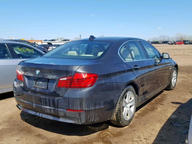 WBAXH5C58DDW16861 - 2013 BMW 528 XI CHARCOAL photo 4