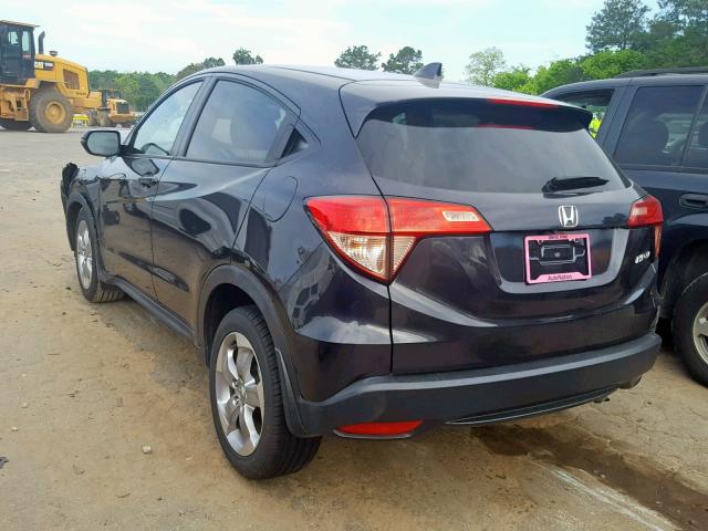 3CZRU5H5XGM718276 - 2016 HONDA HR-V EX GRAY photo 3