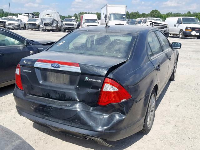 3FADP0L37AR179115 - 2010 FORD FUSION HYB BLACK photo 4