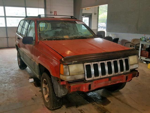 1J4GZ58S9VC694369 - 1997 JEEP GRAND CHER RED photo 1