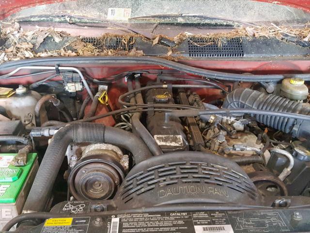 1J4GZ58S9VC694369 - 1997 JEEP GRAND CHER RED photo 7