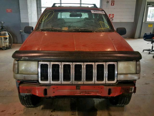 1J4GZ58S9VC694369 - 1997 JEEP GRAND CHER RED photo 9