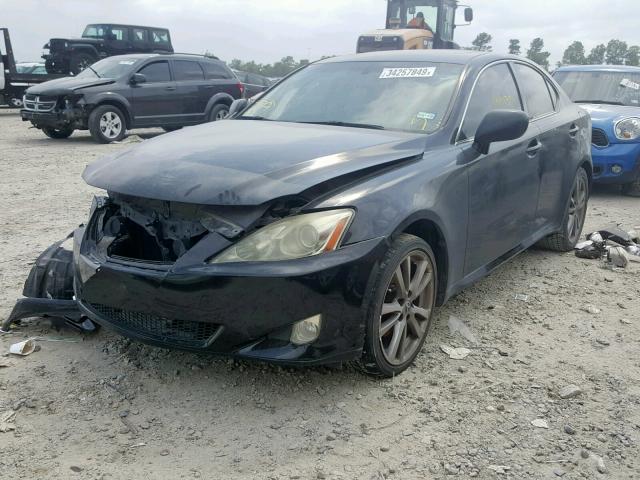 JTHBK262082067350 - 2008 LEXUS IS 250 BLACK photo 2