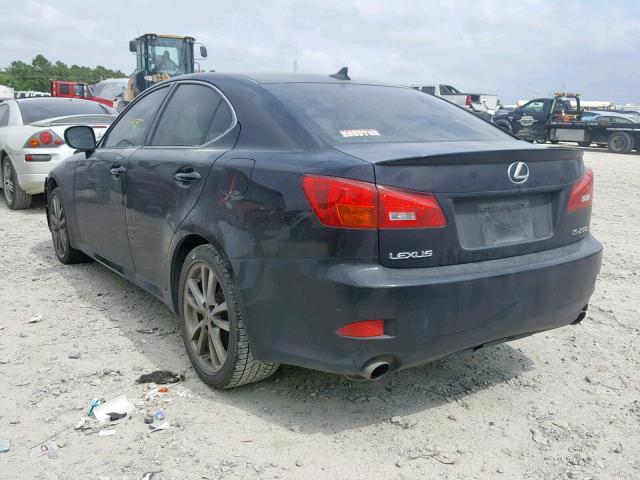 JTHBK262082067350 - 2008 LEXUS IS 250 BLACK photo 3