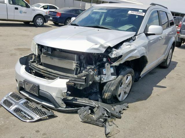 3D4PH1FG1BT565321 - 2011 DODGE JOURNEY MA SILVER photo 2