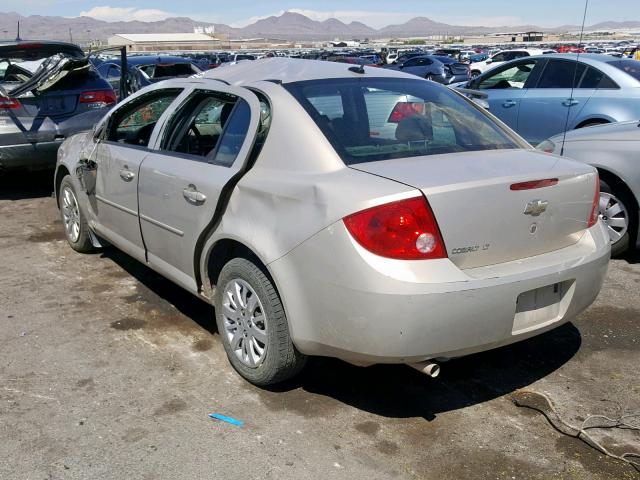 1G1AT58H097119800 - 2009 CHEVROLET COBALT LT BEIGE photo 3