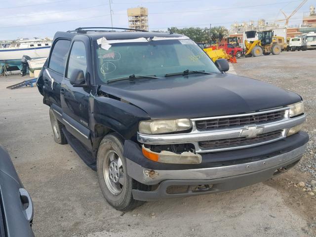 1GNEC13Z42R134285 - 2002 CHEVROLET TAHOE BLACK photo 1