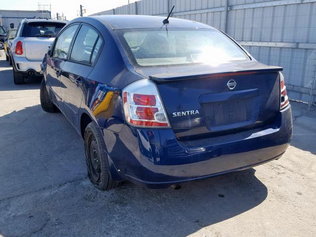 3N1AB61E98L631794 - 2008 NISSAN SENTRA 2.0 BLUE photo 3