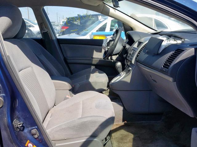 3N1AB61E98L631794 - 2008 NISSAN SENTRA 2.0 BLUE photo 5