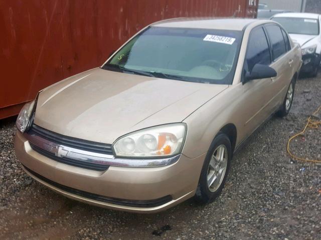 1G1ZT52835F227937 - 2005 CHEVROLET MALIBU LS BEIGE photo 2