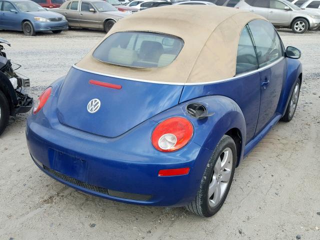 3VWSF31Y77M401496 - 2007 VOLKSWAGEN NEW BEETLE Blau Foto 4