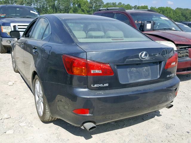 JTHBK262X65016563 - 2006 LEXUS IS 250 GRAY photo 3