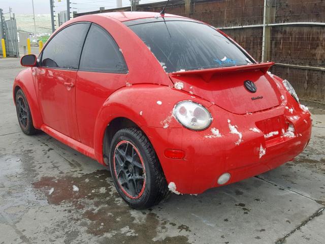 3VWCC21C61M401993 - 2001 VOLKSWAGEN NEW BEETLE წითელი ფოტო 3