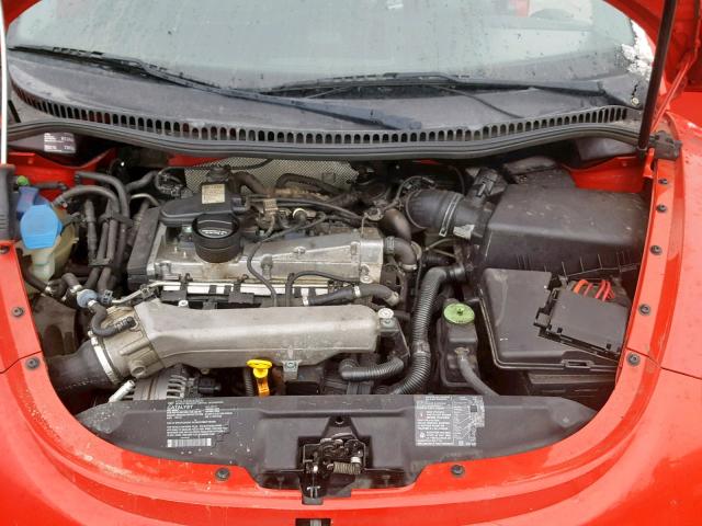 3VWCC21C61M401993 - 2001 VOLKSWAGEN NEW BEETLE წითელი ფოტო 7