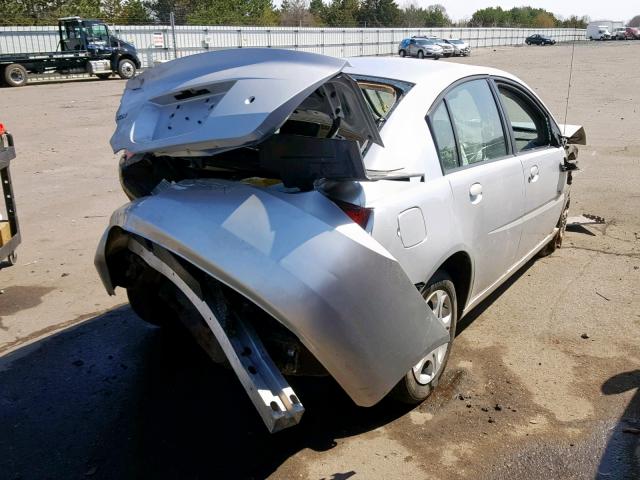 1G8AJ52F64Z103547 - 2004 SATURN ION LEVEL SILVER photo 4