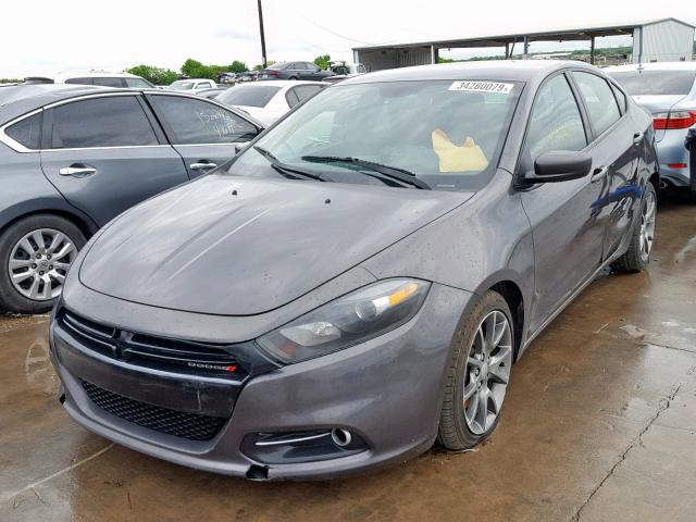 1C3CDFBB5ED913621 - 2014 DODGE DART SXT GRAY photo 2