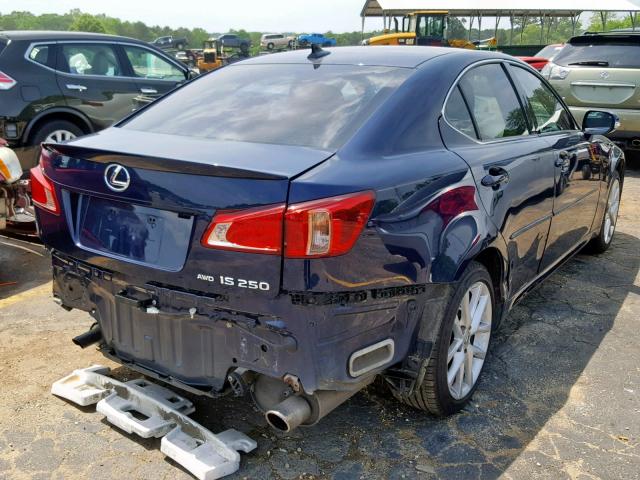 JTHCF5C21C2035952 - 2012 LEXUS IS 250 BLUE photo 4