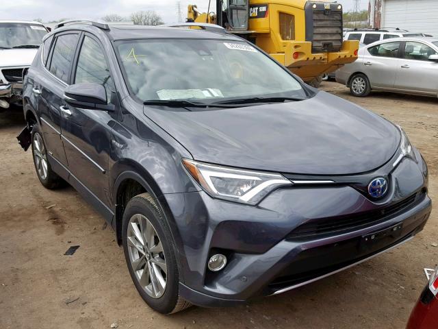 JTMDJREV0JD182493 - 2018 TOYOTA RAV4 HV LI GRAY photo 1