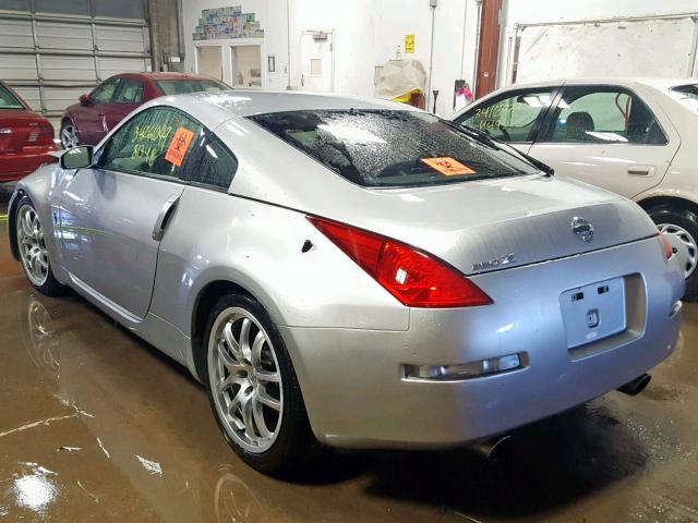 JN1AZ34D73T108422 - 2003 NISSAN 350Z COUPE SILVER photo 3