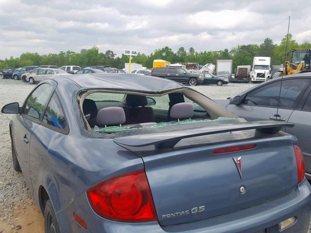 1G2AL15F877272090 - 2007 PONTIAC G5 BLUE photo 9