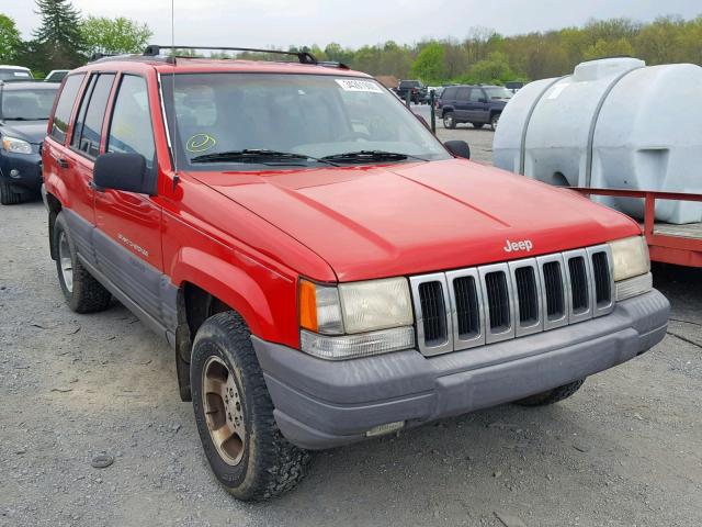 1J4GZ58S7TC392737 - 1996 JEEP GRAND CHER RED photo 1