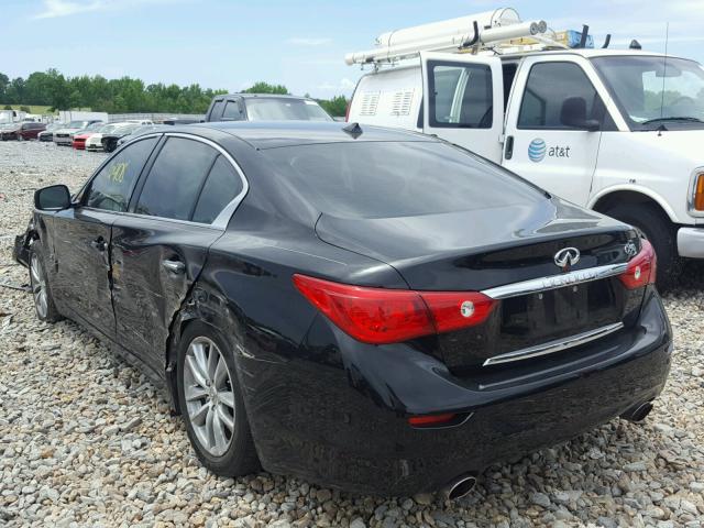 JN1BV7AP1EM693503 - 2014 INFINITI Q50 BASE BLACK photo 3