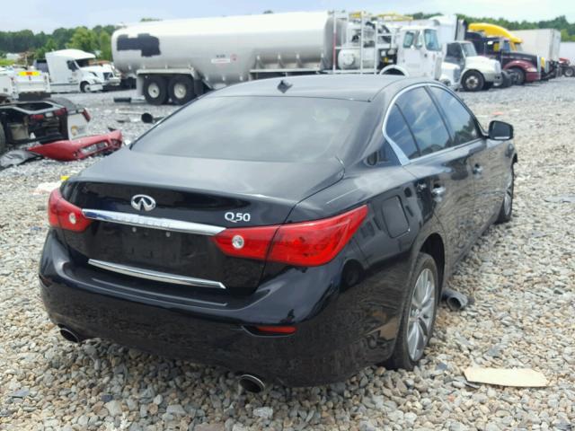 JN1BV7AP1EM693503 - 2014 INFINITI Q50 BASE BLACK photo 4