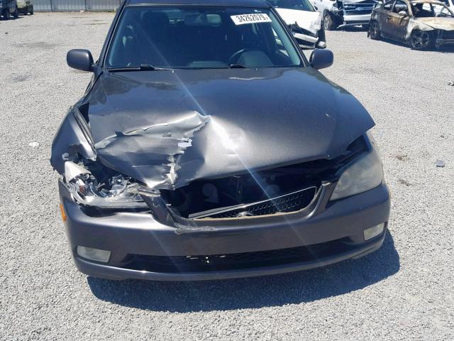 JTHED192430074125 - 2003 LEXUS IS 300 SPO GRAY photo 9