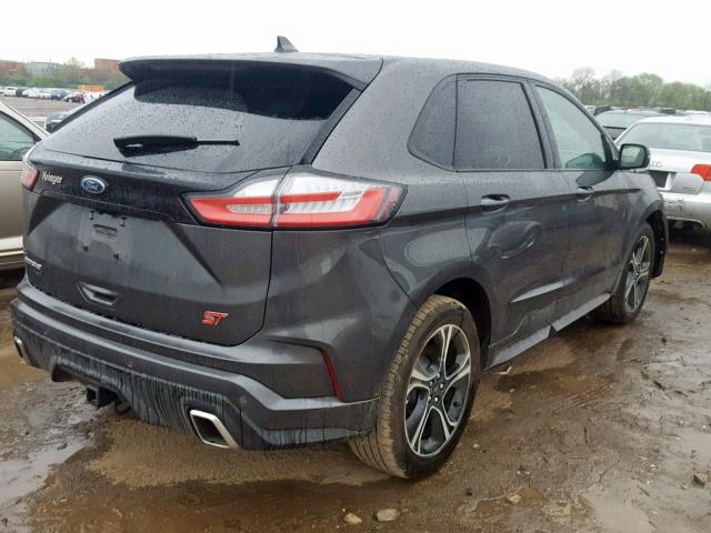 2FMPK4AP4KBB40951 - 2019 FORD EDGE ST GRAY photo 4