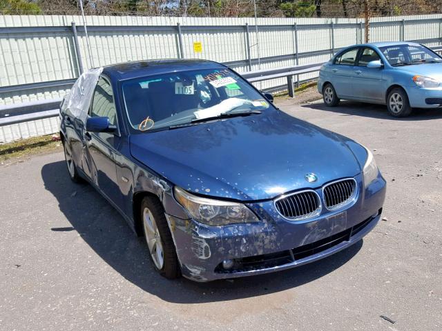 WBANF33537CS40422 - 2007 BMW 525 XI BLUE photo 1