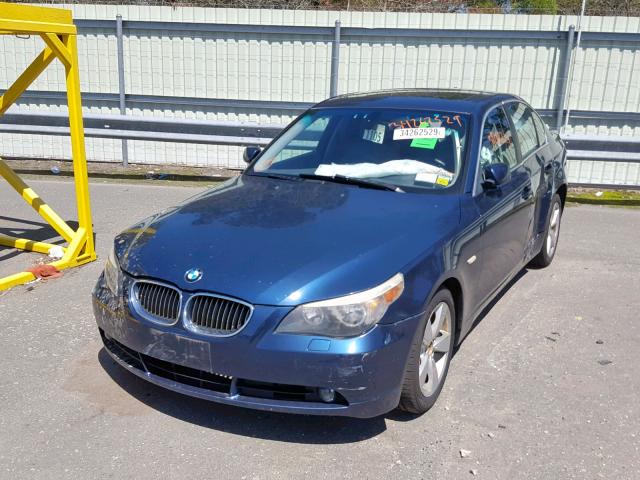 WBANF33537CS40422 - 2007 BMW 525 XI BLUE photo 2