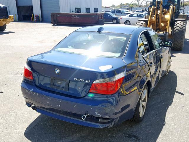 WBANF33537CS40422 - 2007 BMW 525 XI BLUE photo 4