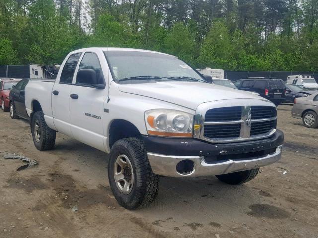 1D7KS28DX6J117423 - 2006 DODGE RAM 2500 S თეთრი ფოტო 1