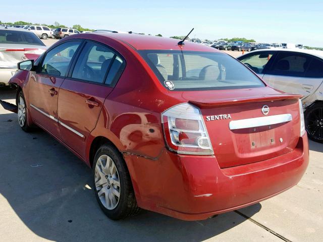 3N1AB6AP9CL682786 - 2012 NISSAN SENTRA 2.0 RED photo 3