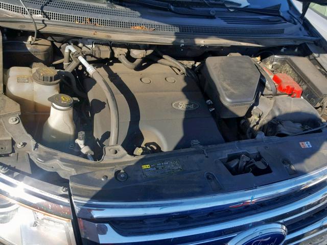 2FMDK3KC9EBA25968 - 2014 FORD EDGE LIMIT GRAY photo 7